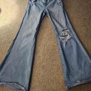 American Eagle Outfitters Light Blue Flare Jeans